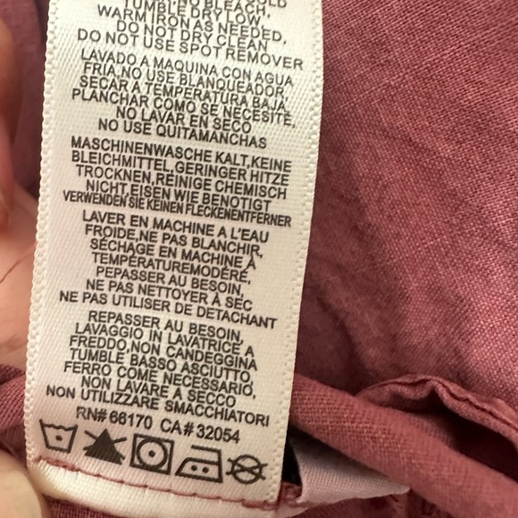 Anthropologie Cloth + Stone tencel 3/4 peasant top size Large - Picture 5 of 5